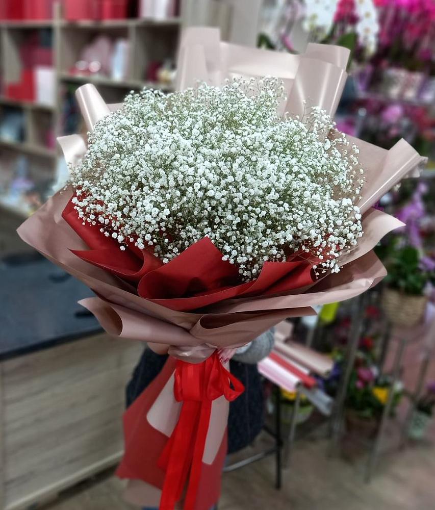 Букет Белые хлопья в Парковом Букет цветов из: Гипсофила в Парковом