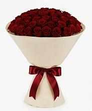 Букет 101 Бордовая роза Блэк Бакарра в Парковом