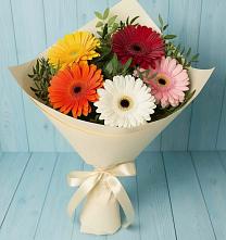 Букет цветов из:  Герберы в Парковом