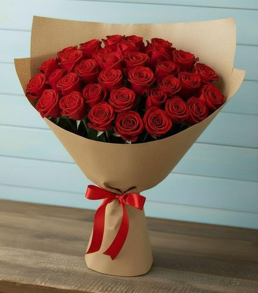 Букет Красные розы Милано в Парковом