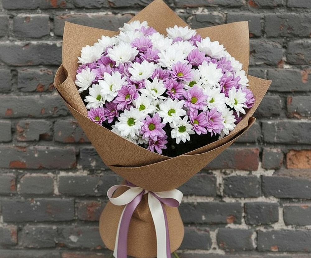 Букет цветов из: Хризантемы в Парковом