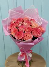 Букет 15 Розовых роз Равель #REPLACE_PRED# Парковом