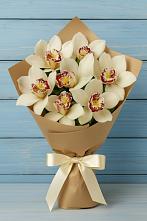 Букет цветов из:  Орхидеи и Розы в Парковом